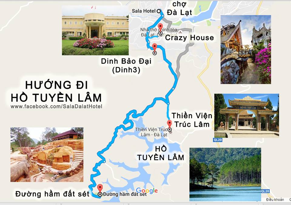 Đương đi đến hồ Tuyền Lâm Đà Lạt