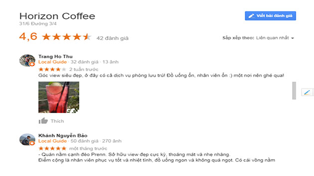 Review cà phê harizon đà lạt