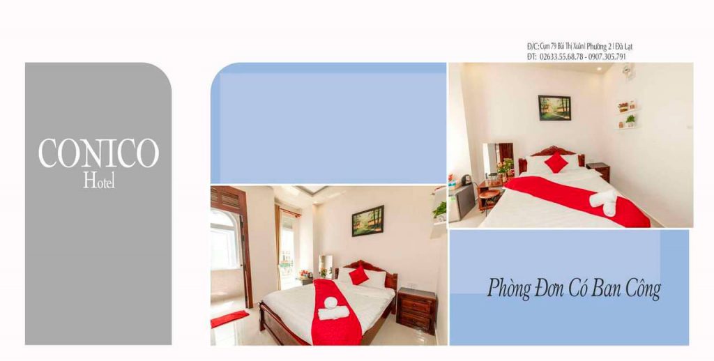 Phòng đơn khách sạn conico