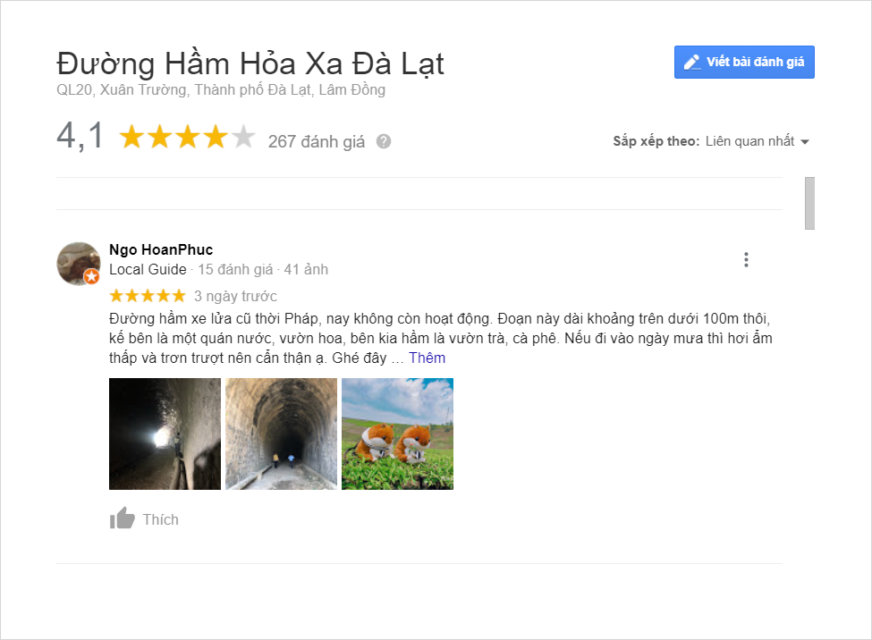 Review Đường hầm xe lửa Đà Lạt