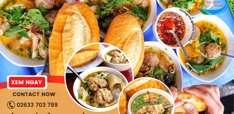 Bánh mì xíu mại Đà Lạt