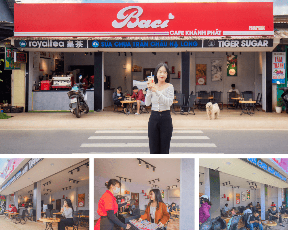 Quán trà sữa Baci nhượng quyền 3 thương hiệu
