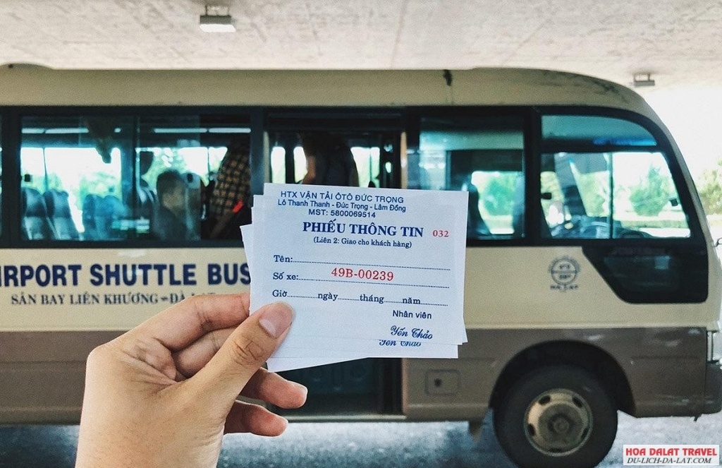 Xe bus từ sân bay Liên Khương về Đà Lạt