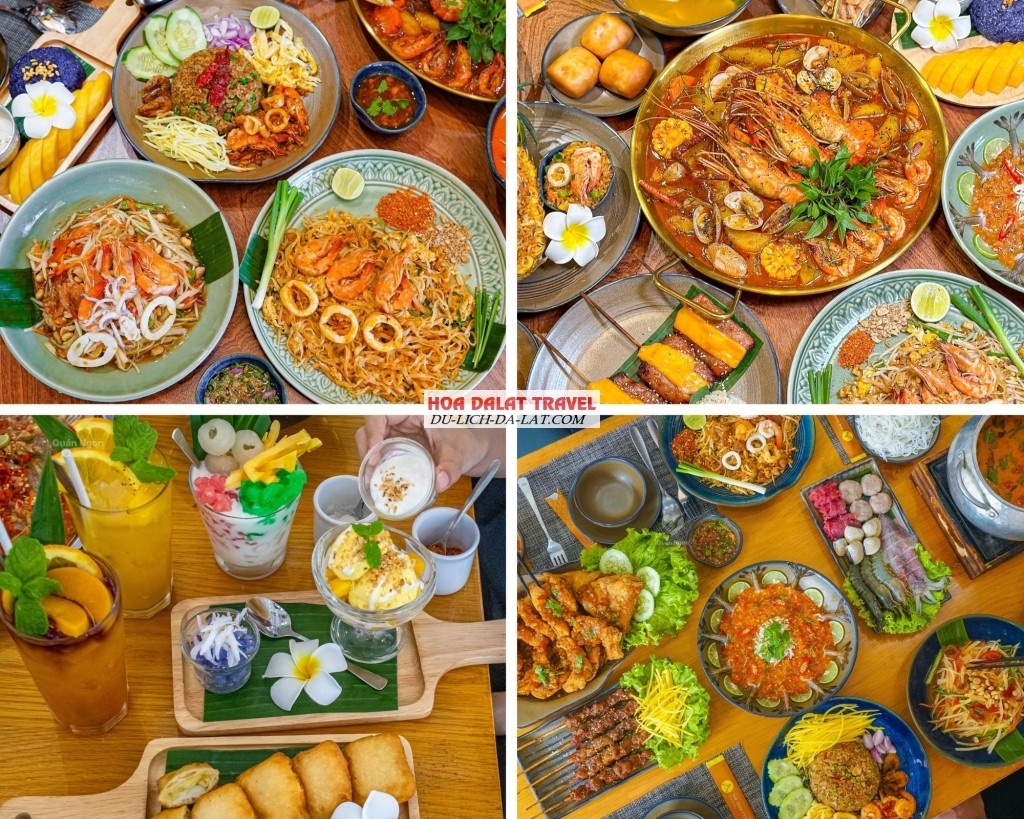Với thực đơn phong phú, Thai Cuisine Đà Lạt mang đến hơn 100 món ăn đậm chất Thái