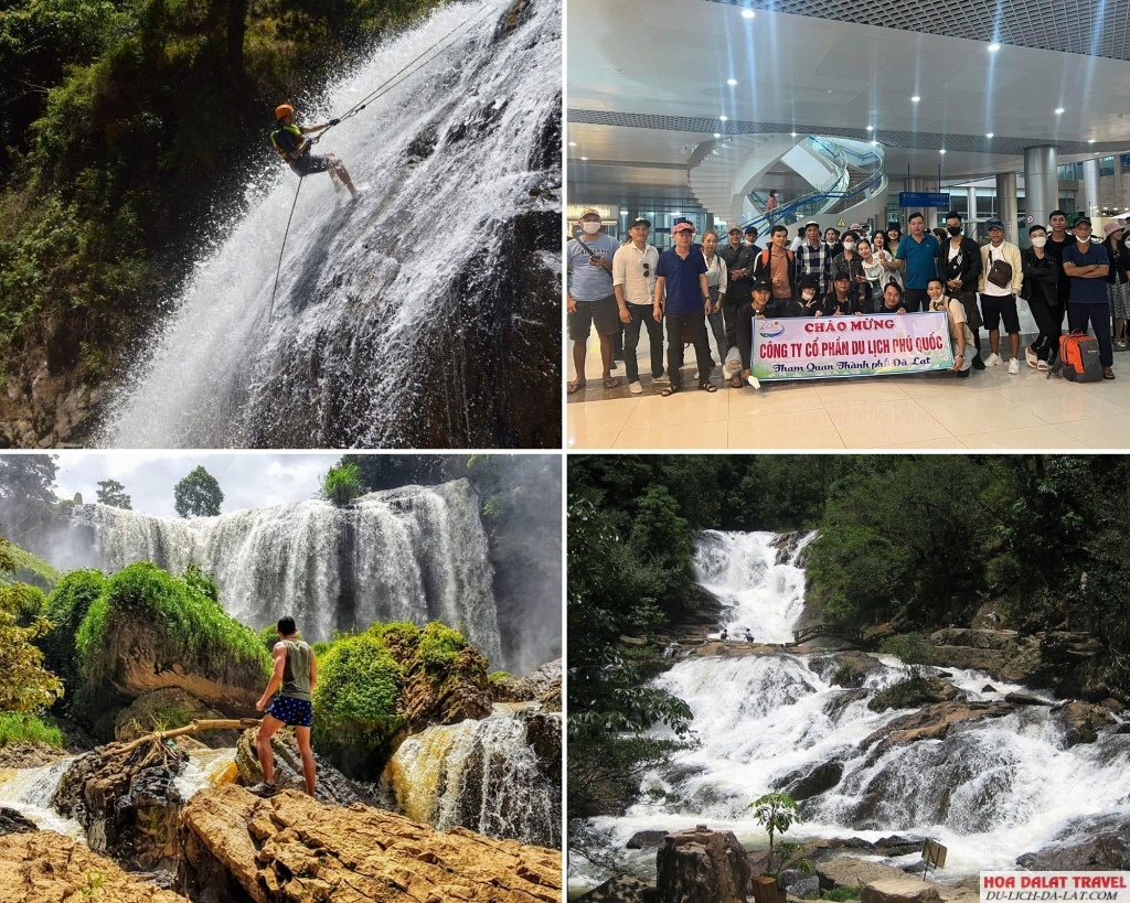 hình ảnh khách đi Tour khám phá ba thác Đà Lạt trong ngày