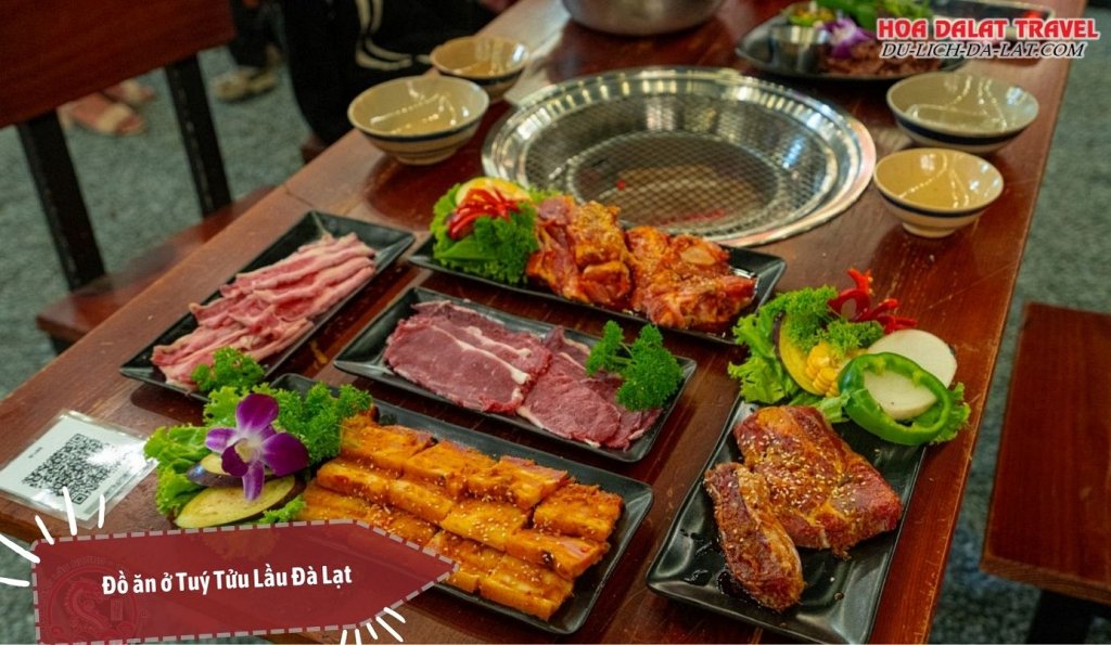 Menu đồ ăn vô cùng phong phú và đặc sắc ở Tuý Tửu Lầu