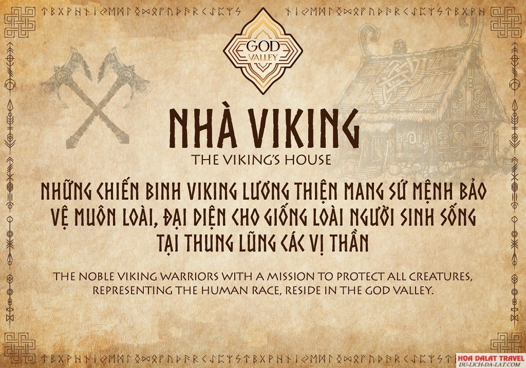 Nhà Viking tại Thung lũng các vị thần Đà Lạt
