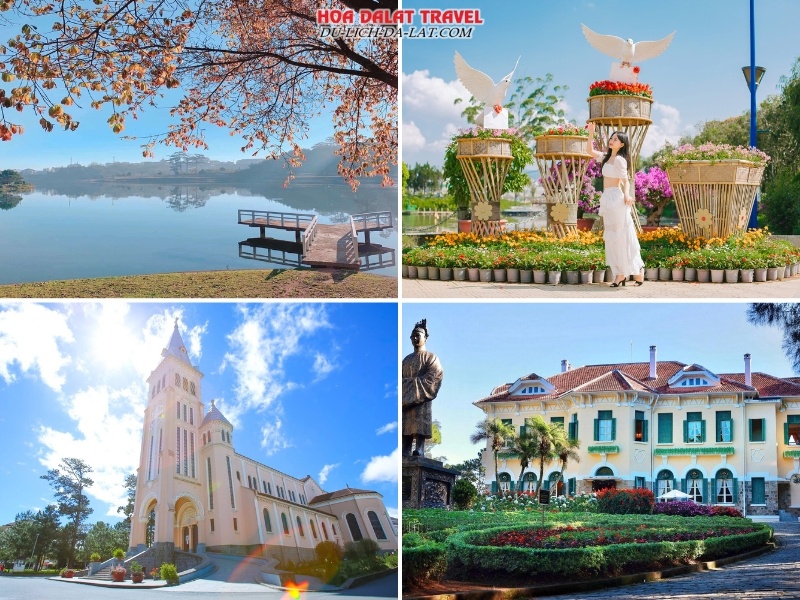 Ngày 1 khám phá Hồ Xuân Hương, Vườn Hoa Thành Phố, Nhà Thờ Con Gà và Dinh Bảo Đại