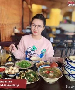 Nghỉ ngơi và ăn trưa với các món ngon Đà Lạt trong chương trình city tour