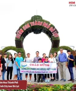 Tham quan Vườn Hoa Thành Phố khi đi city tour Đà Lạt của Du-lich-da-lat Com