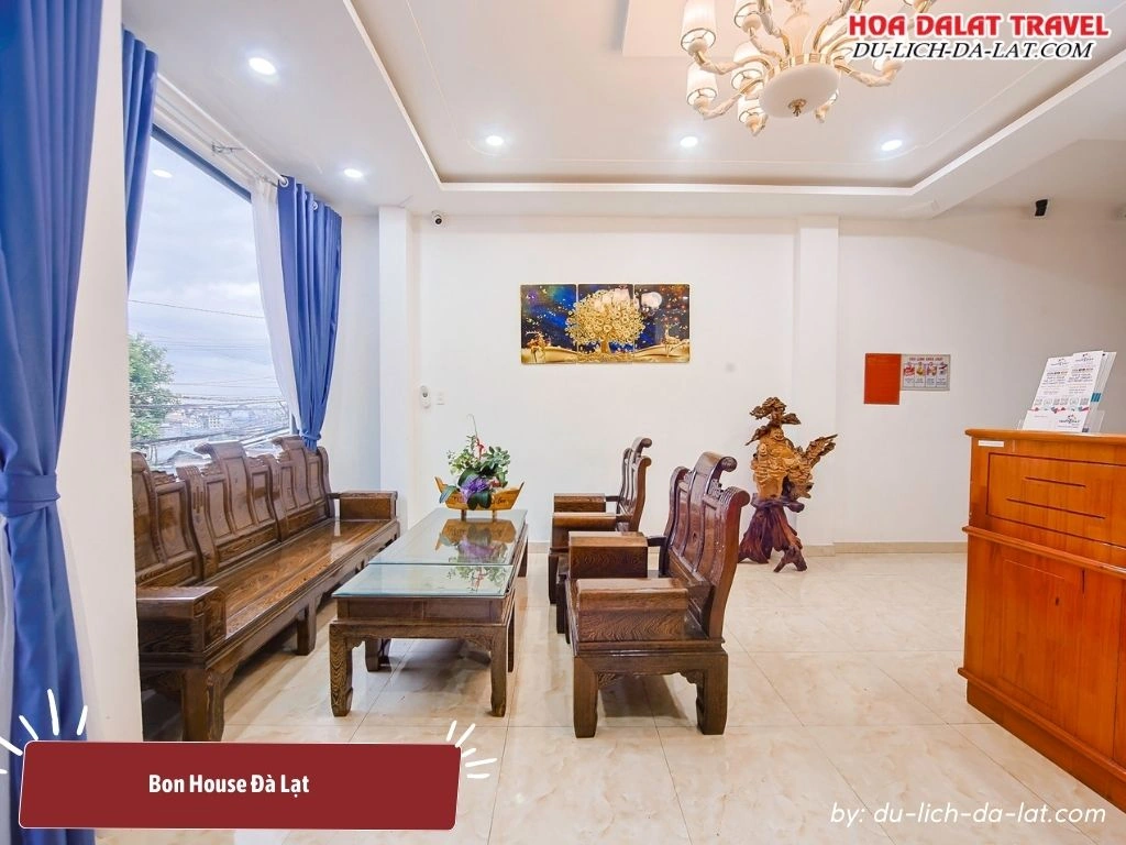 Bon House Đà Lạt có không gian nghỉ dưỡng ấm cúng, yên bình và hiện đại