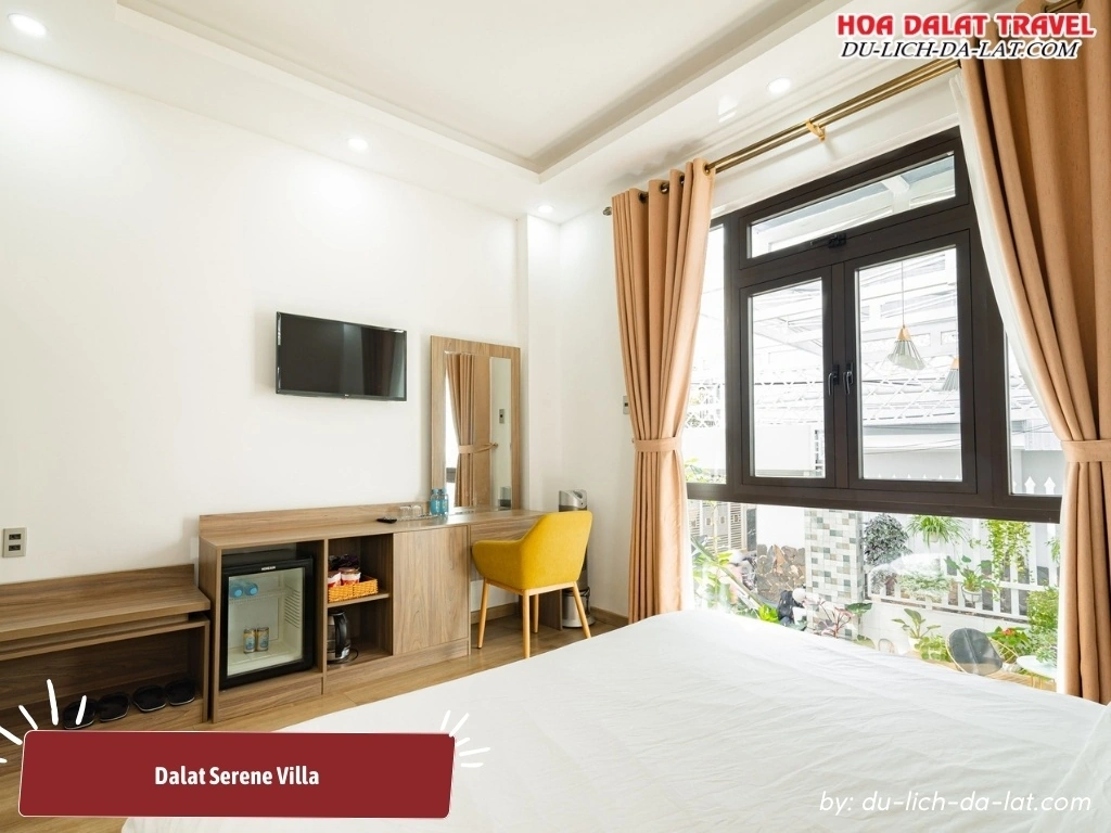 Phòng Dalat Serene Villa tiện nghi, trang trí tinh tế