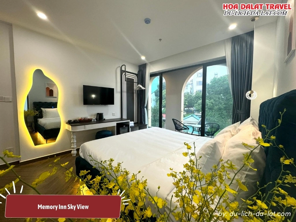 Không gian hiện đại tại Memory Inn Sky View, nội thất sang trọng