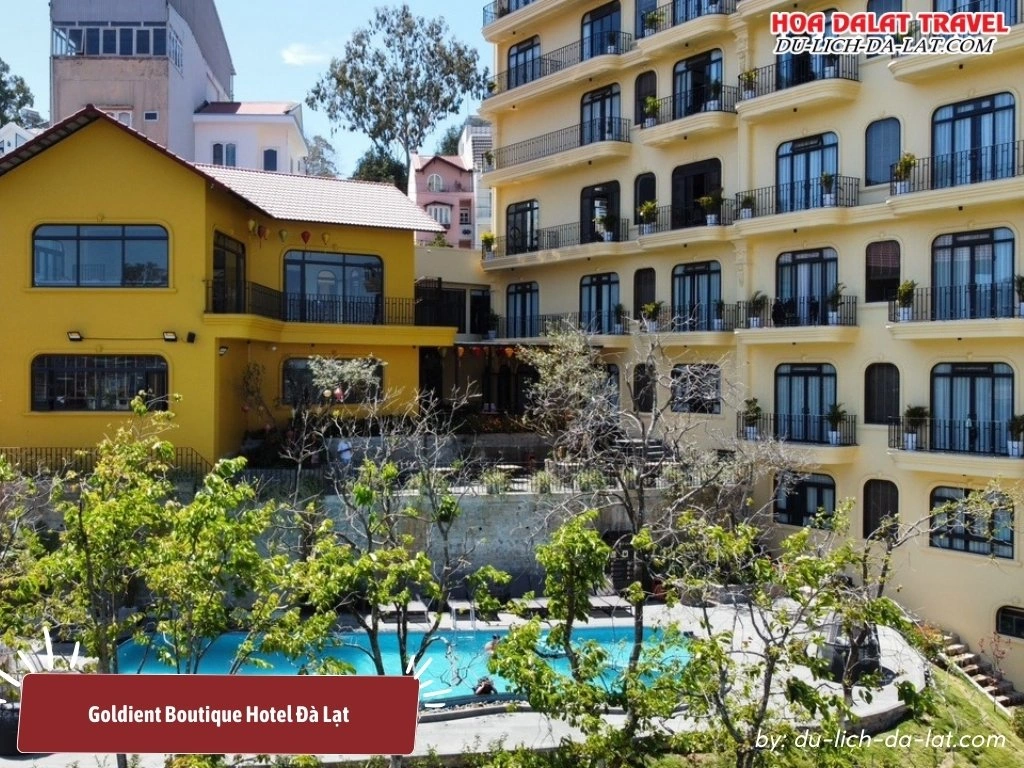 Goldient Boutique Hotel Đà Lạt là khách sạn 4 sao được thiết kế theo phong cách Đông Dương