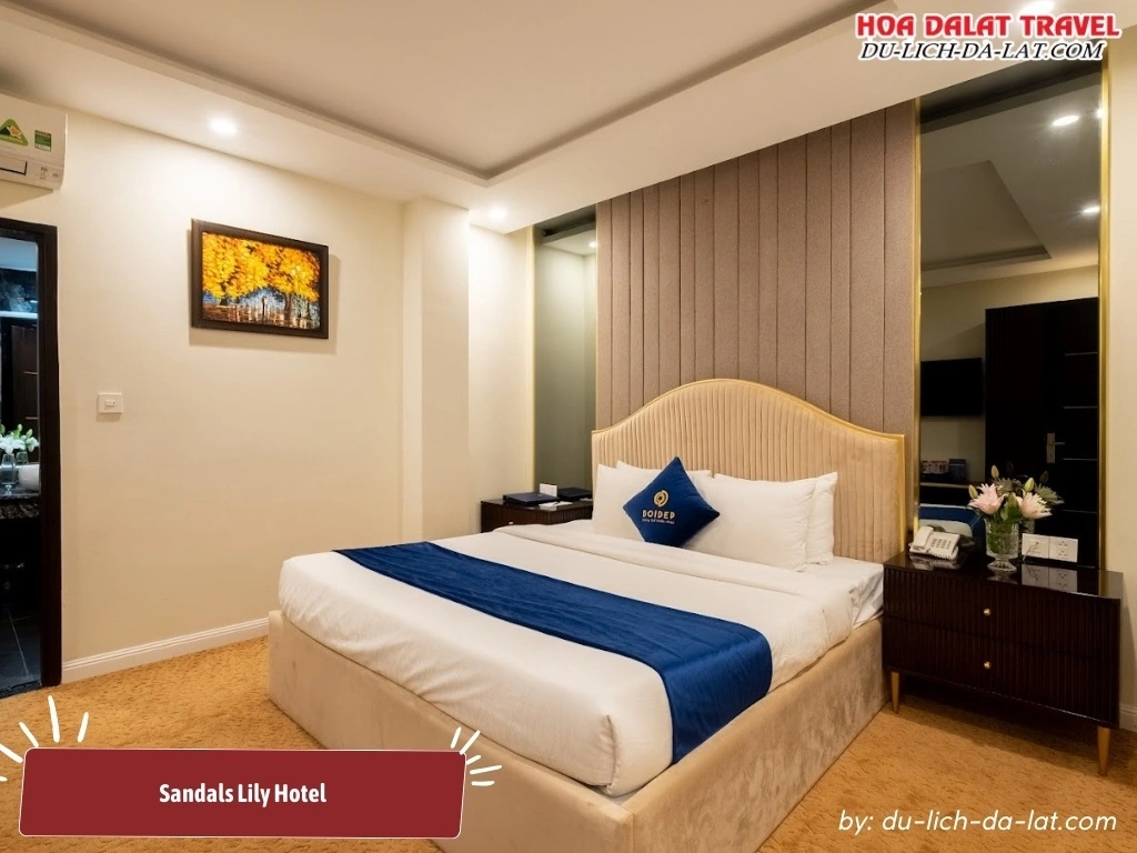 Phòng nghỉ Sandals Lily Hotel sang trọng, đầy đủ tiện nghi hiện đại