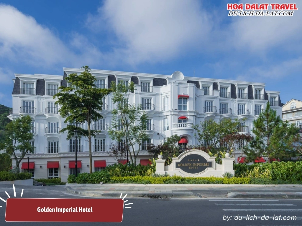 Golden Imperial Hotel được thiết kế theo phong cách tân cổ điển ấn tượng