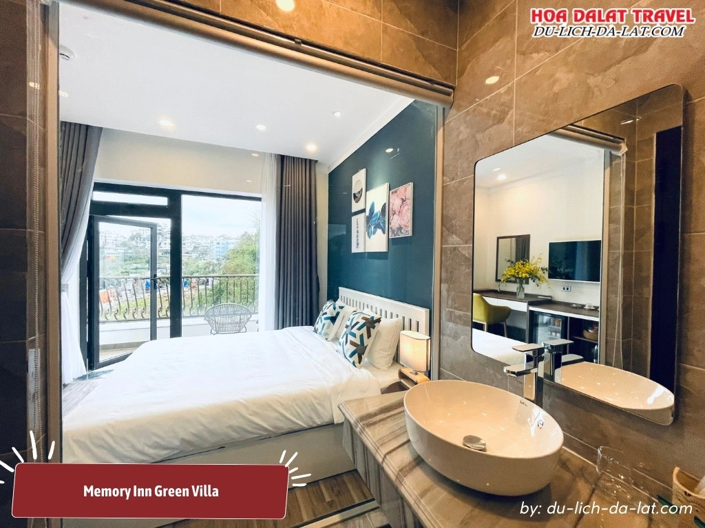 Memory Inn Green Villa có nội thất hiện đại, đáp ứng nhu cầu nghỉ dưỡng của du khách