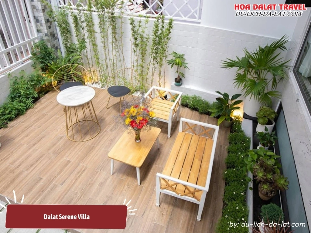 Dalat Serene Villa có không gian thoải mái, yên bình và thư giãn