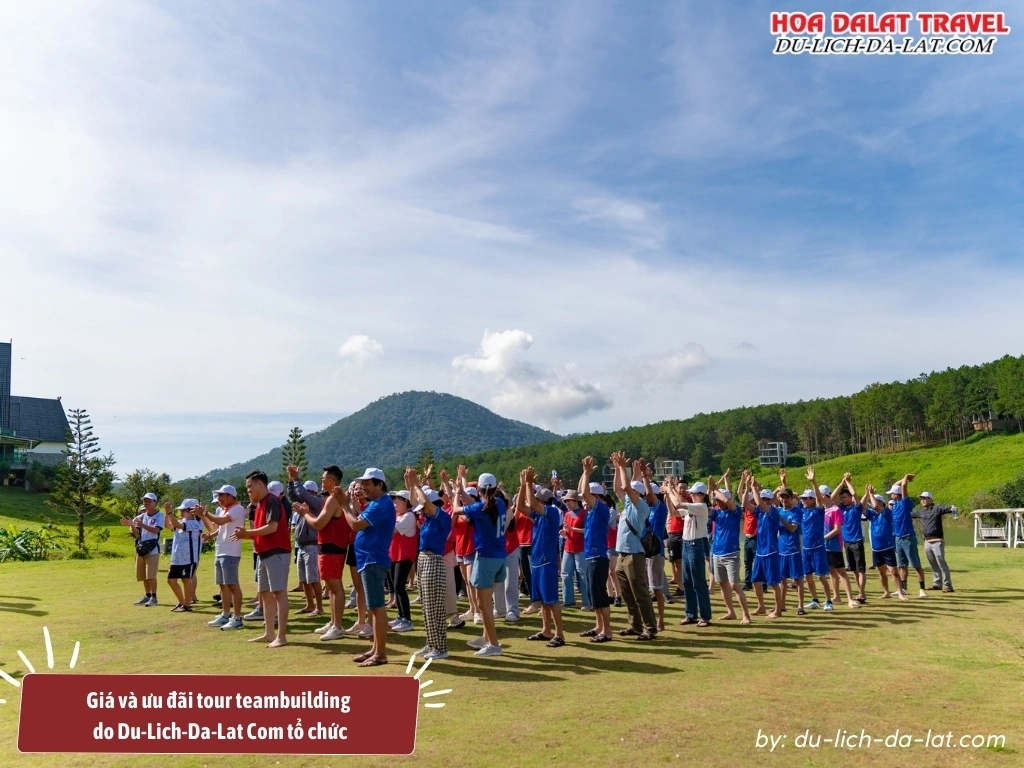 Giá tour teambuilding do Du-Lich-Da-Lat Com tổ chức chỉ từ 230.000 VNĐ/khách