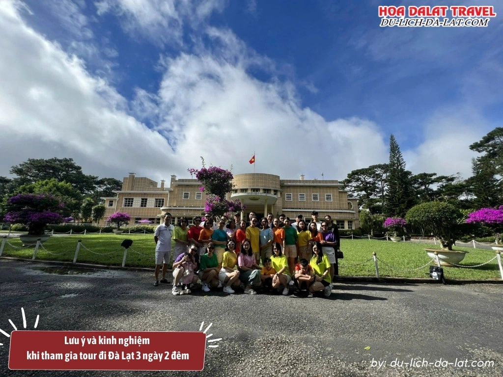 Lưu ý và kinh nghiệm khi tham gia tour đi Đà Lạt 3 ngày 2 đêm