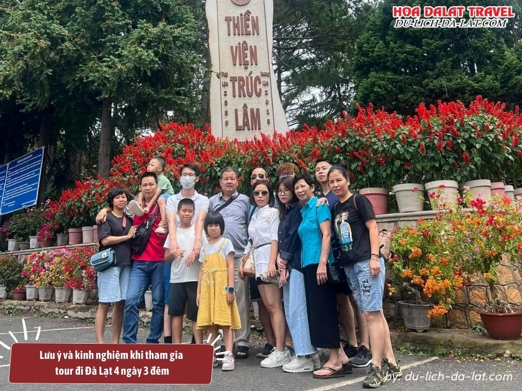 Lưu ý và kinh nghiệm khi tham gia tour đi Đà Lạt 4 ngày 3 đêm