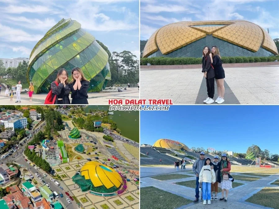 Tham quan, check in tại Quảng trường Lâm Viên trong chương trình Tour Nha Trang Đà Lạt 1 ngày