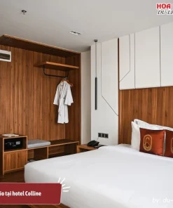 Phòng Studio tại Hôtel Colline với thiết kế hiện đại, không gian mở rộng rãi và tiện nghi đầy đủ, lý tưởng cho kỳ nghỉ hoặc chuyến công tác