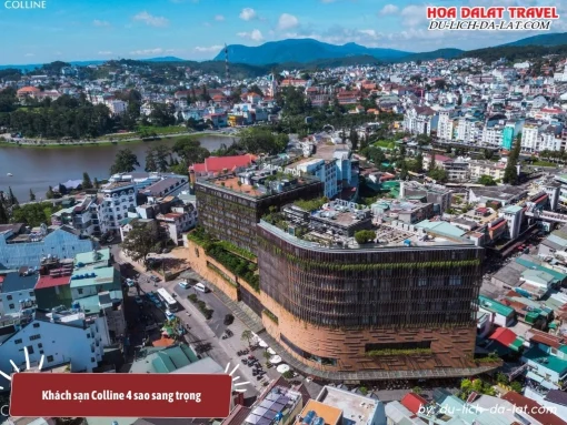 Khách sạn Colline có tiêu chuẩn 4 sao sang trọng, vị trí ngay trung tâm Đà Lạt