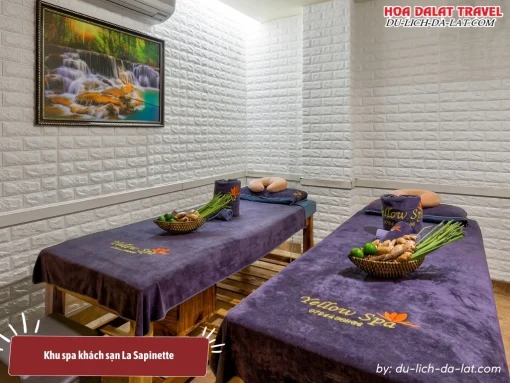 Spa của La Sapinette mang đến không gian thư giãn sang trọng