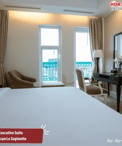 Phòng Executive Suite tại La Sapinette sang trọng, đẳng cấp với không gian rộng lớn, nội thất tinh tế và tiện nghi cao cấp