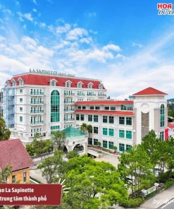 La Sapinette Hotel sở hữu view đẹp hướng ra trung tâm thành phố, mang đến tầm nhìn tuyệt vời