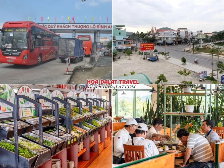 Lịch trình sáng ngày 1 tour Biên Hòa Đà Lạt 3N2Đ trọn gói đi từ Biên Hòa đến Đà Lạt và ăn trưa