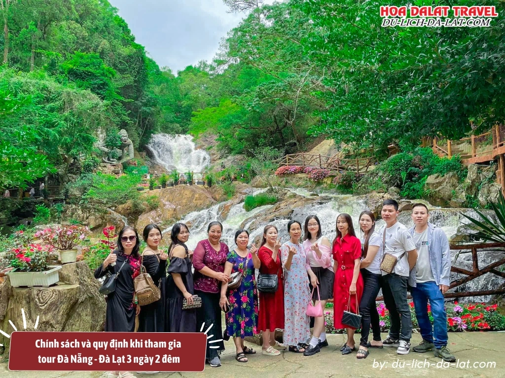 Chính sách và quy định khi tham gia tour Đà Nẵng - Đà Lạt 3 ngày 2 đêm