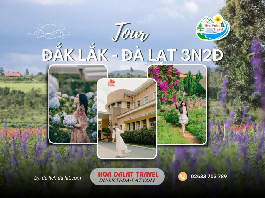 Tour Đắk Lắk Đà Lạt 3 ngày 2 đêm