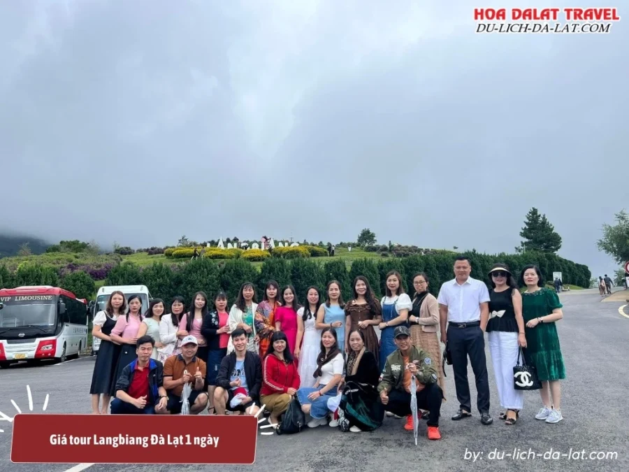 Giá tour Langbiang Đà Lạt 1 ngày là 500.000 VNĐ/ người lớn