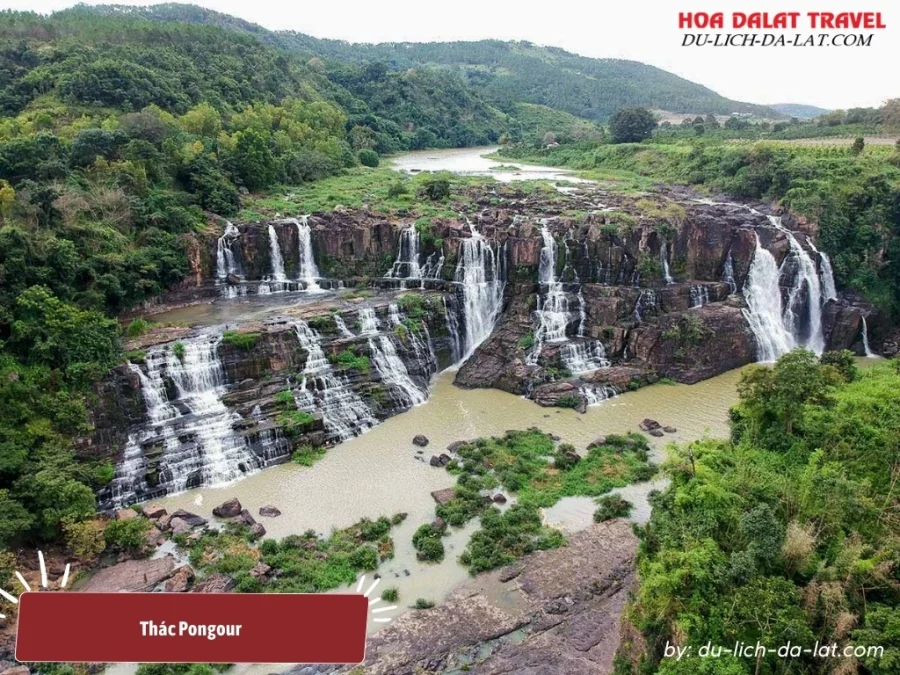 Thác Pongour hùng vĩ giữa khung cảnh thiên nhiên hoang sơ