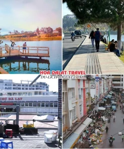 Lịch trình ngày 1 tour Nha Trang Đà Lạt 2 ngày 1 đêm ghép đoàn: tham quan hồ Xuân Hương, dạo chợ Đà Lạt