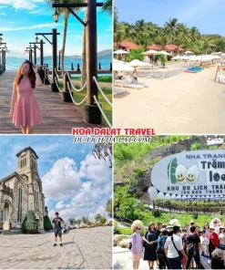 Lịch trình ngày 4 tour Nha Trang Đà Lạt 4 ngày 3 đêm ghép đoàn: Tham quan cảng Cầu Đá, vịnh San Hô 2, Nhà thờ Đá, Khu du lịch Trăm Trứng