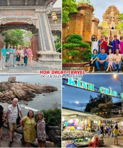 Lịch trình ngày 3 tour Nha Trang Đà Lạt 4 ngày 3 đêm: tham quan Chùa Long Sơn, Tháp Bà Ponagar, Hòn Chồng, Nha Trang về đêm