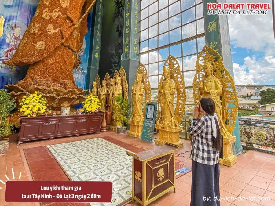 Lưu ý khi tham gia tour Tây Ninh Đà Lạt 3 ngày 2 đêm