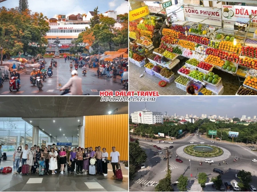 Lịch trình ngày 3 tour Vinh Nghệ An đi Đà Lạt 3N2Đ trọn gói tham quan chợ Đà Lạt, mua sắm đặc sản, đi máy bay về Vinh