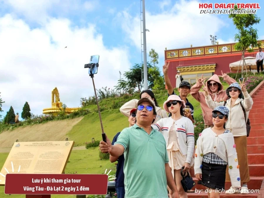 Lưu ý khi tham gia tour Vũng Tàu Đà Lạt 2N1Đ