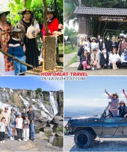 Lịch trình chiều ngày 2 tour Bến Tre Đà Lạt trọn gói 4 ngày 3 đêm thăm nông trại nuôi ong, Cường Hoàn Silk, Thác Pongour, Khu du lịch LangBiang