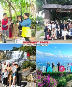 Lịch trình chiều ngày 3 tour Biên Hoà Đà Lạt trọn gói 4 ngày 3 đêm tham quan nông trại nuôi ong, Cường Hoàn Silk, Thác Pongour, Khu du lịch LangBiang