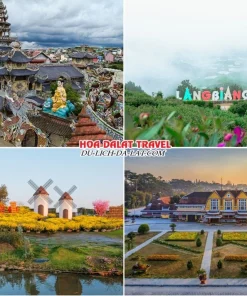 Những điểm đến thú vị trong tour Bình Dương đi Đà Lạt 4 ngày 3 đêm tham quan chùa Ve Chai, Langbiang, Mongo Land, nhà ga Đà Lạt