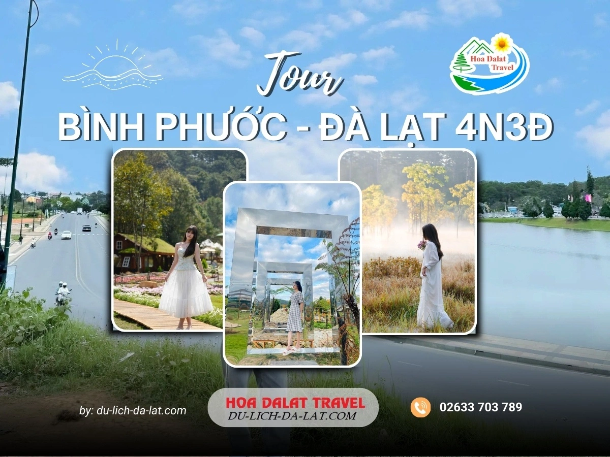 Tour Bình Phước Đà Lạt 4 ngày 3 đêm