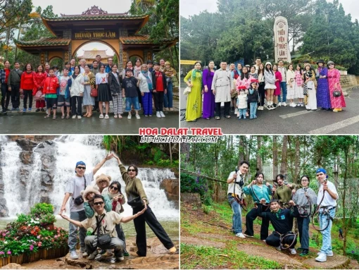 Lịch trình sáng ngày 2 tour Cà Mau Đà Lạt trọn gói 4 ngày 3 đêm khám phá Thiền viện Trúc Lâm, Thác Datanla Đà Lạt