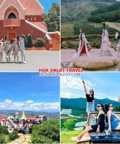 Lịch trình chiều ngày 2 tour Cà Mau Đà Lạt trọn gói 4 ngày 3 đêm tham quan Nhà thờ Domaine De Marie, Mongo Land Đà Lạt, Khu du lịch Langbiang Đà Lạt