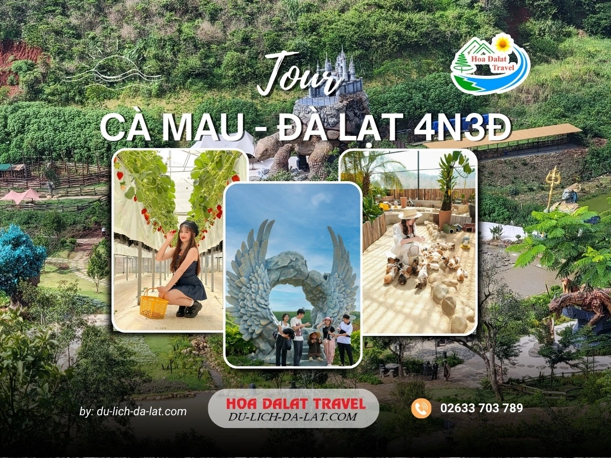 Tour Cà Mau Đà Lạt 4 ngày 3 đêm