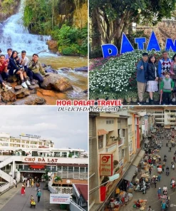 Lịch trình sáng ngày 4 tour Cần Thơ Đà Lạt trọn gói 4 ngày 3 đêm tham quan Khu du lịch Thác Datanla, chợ Đà Lạt